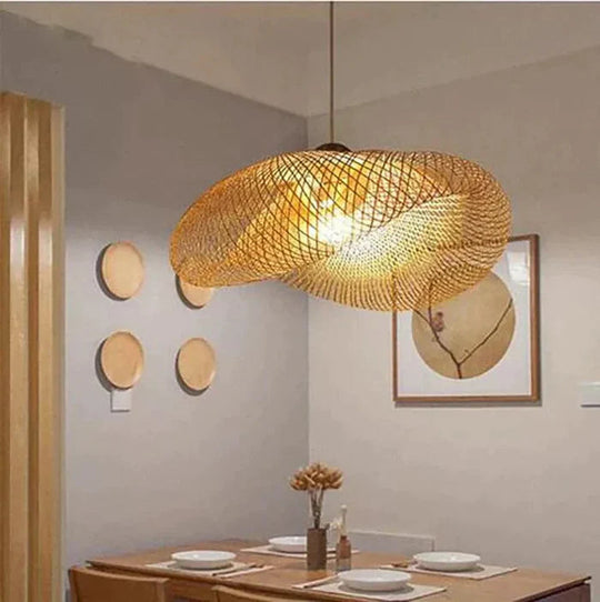 Trendy Pendel i Rattan Design 1