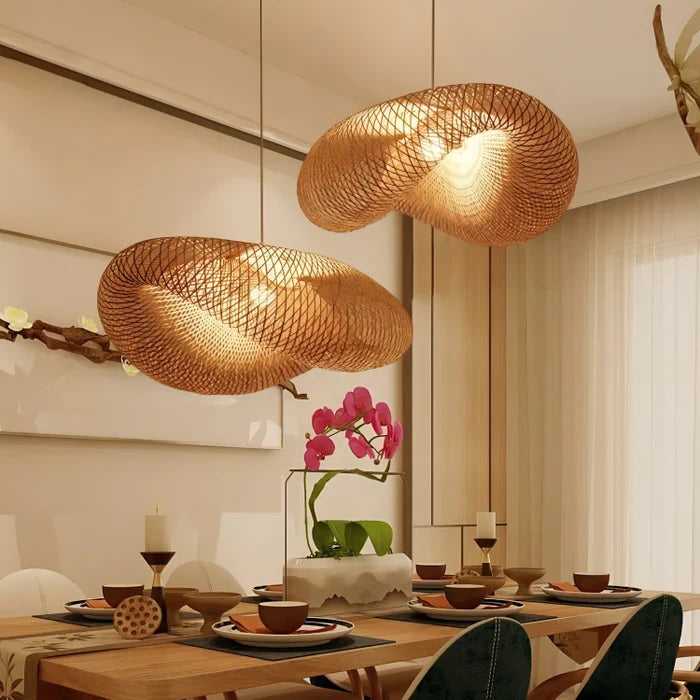 Trendy Pendel i Rattan Design 4