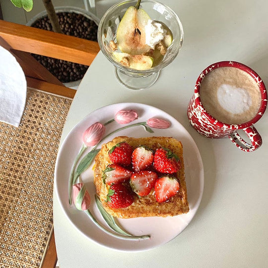 Tulip Tallerken Håndmalet til Festlige Anledninger 4