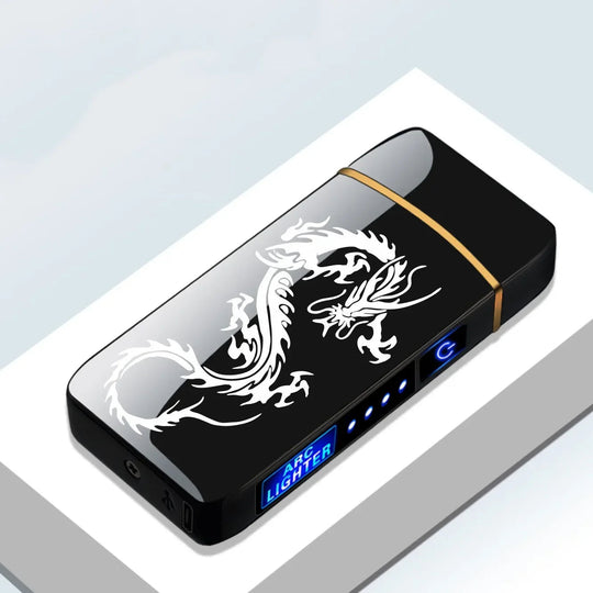 USB Genopladelig Plasma Lighter Vindafvisende 12