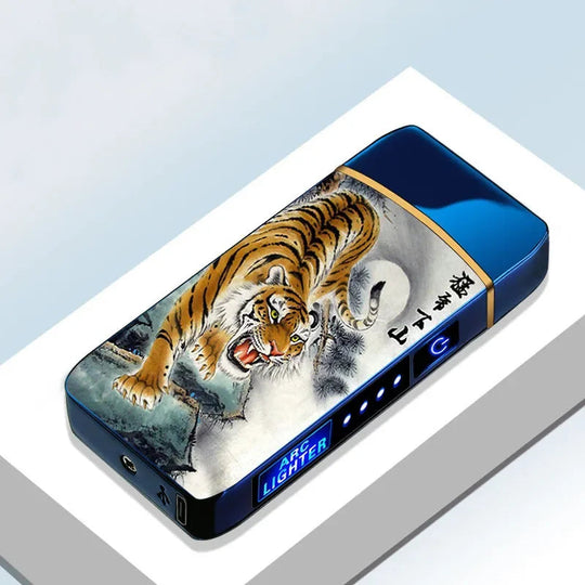 USB Genopladelig Plasma Lighter Vindafvisende 14