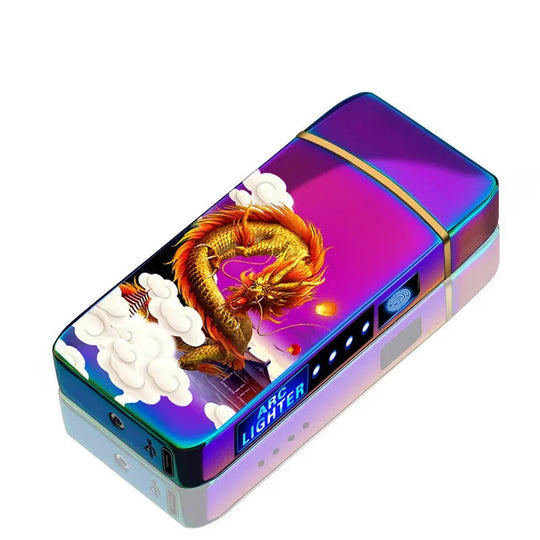 USB Genopladelig Plasma Lighter Vindafvisende 15