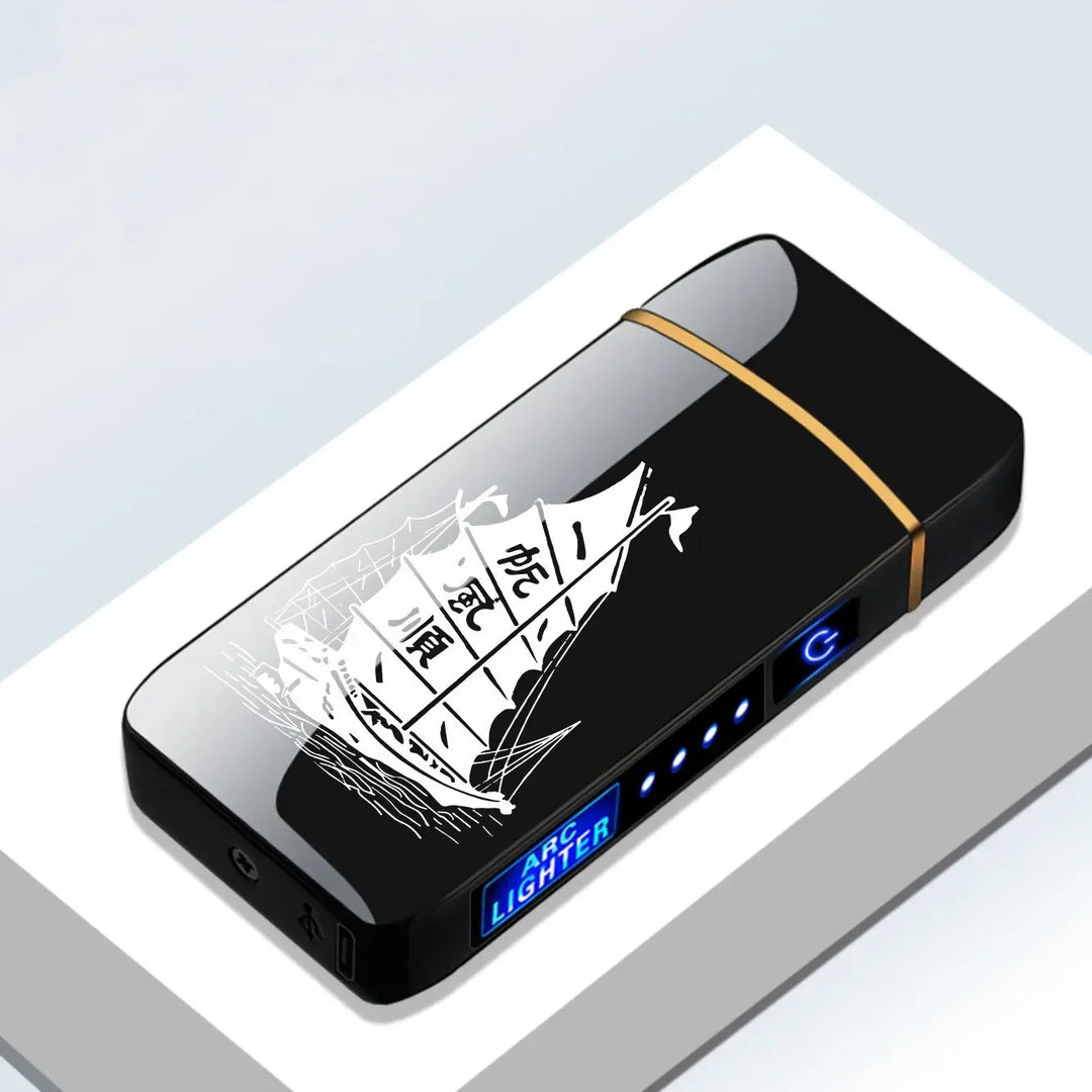 USB Genopladelig Plasma Lighter Vindafvisende 17