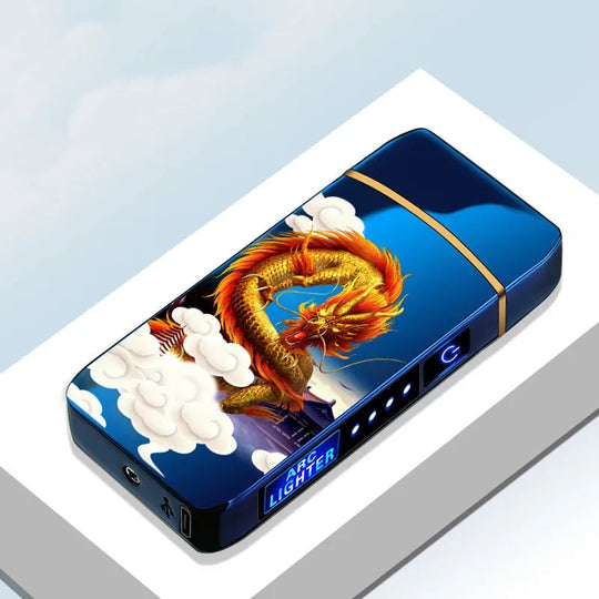 USB Genopladelig Plasma Lighter Vindafvisende 18