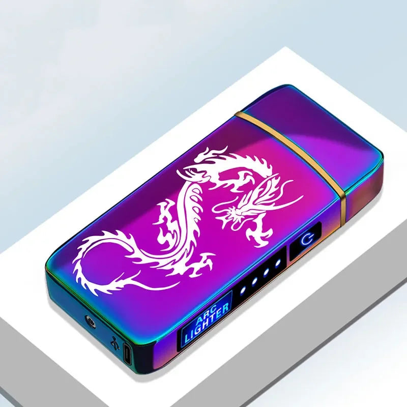 USB Genopladelig Plasma Lighter Vindafvisende 19