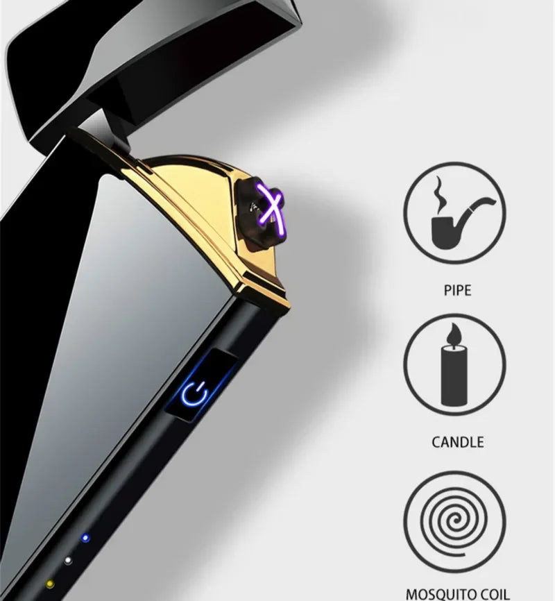 USB Genopladelig Plasma Lighter Vindafvisende 2