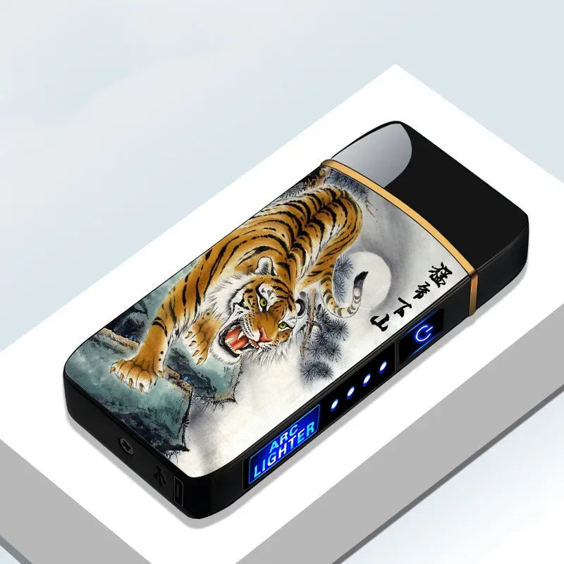 USB Genopladelig Plasma Lighter Vindafvisende 23