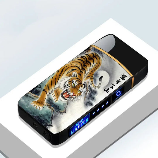 USB Genopladelig Plasma Lighter Vindafvisende 23