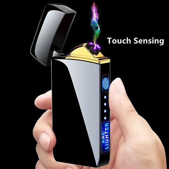 USB Genopladelig Plasma Lighter Vindafvisende 4