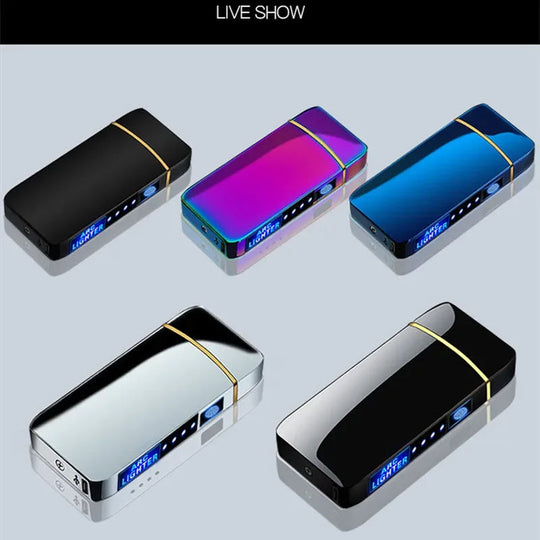 USB Genopladelig Plasma Lighter Vindafvisende 6