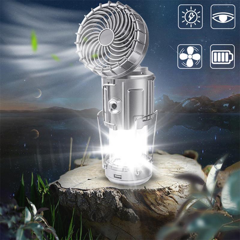 Udendørs LED Lys Ventilator til Camping 0