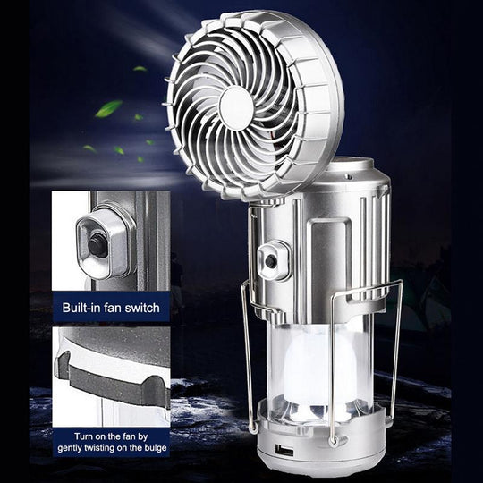 Udendørs LED Lys Ventilator til Camping 4