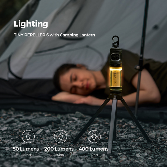 Udendørs Myggebeskyttelse Lampe 2-i-1 Kompakt Bærbar 5