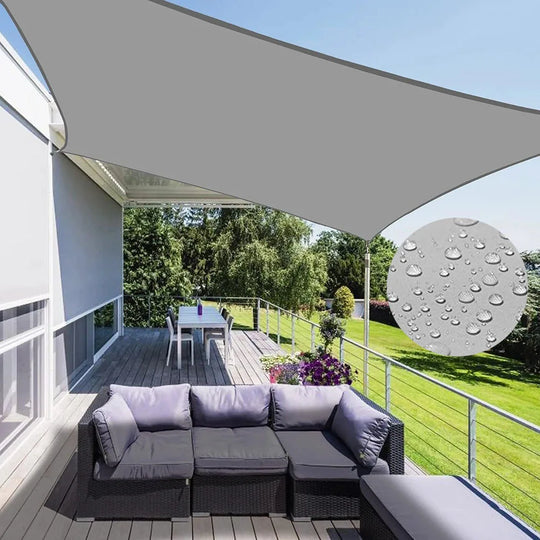 Udendørs Skyggesejl Firkantet og Rektangulært med Buet Design til Terrasse og Have 0