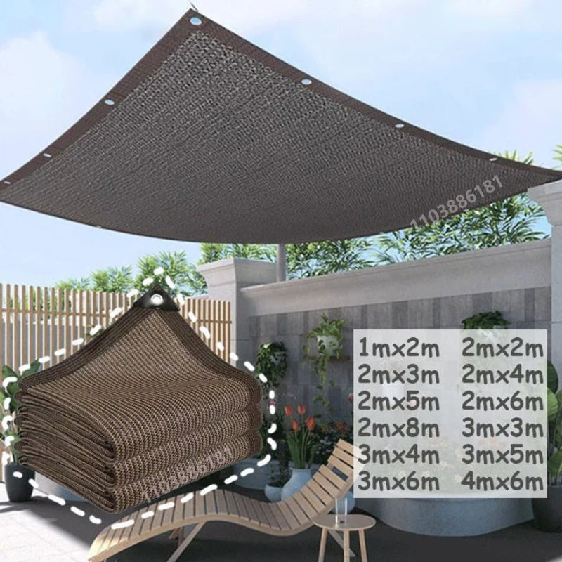 Udendørs Solsejl Net til Terrasse og Camping med UV-Beskyttelse 0