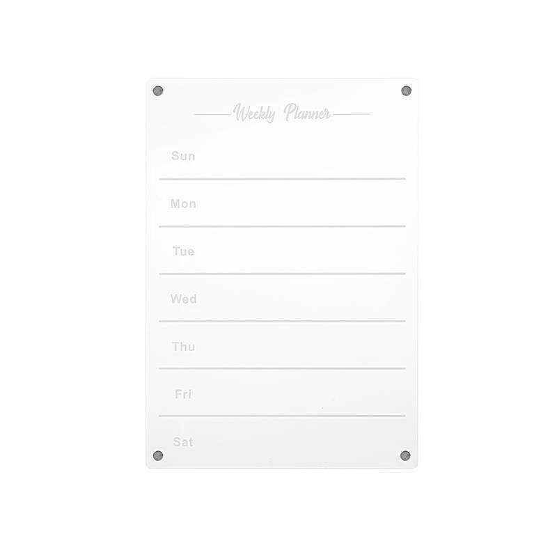Ugentlig Køleskab Planner til Organisering 2
