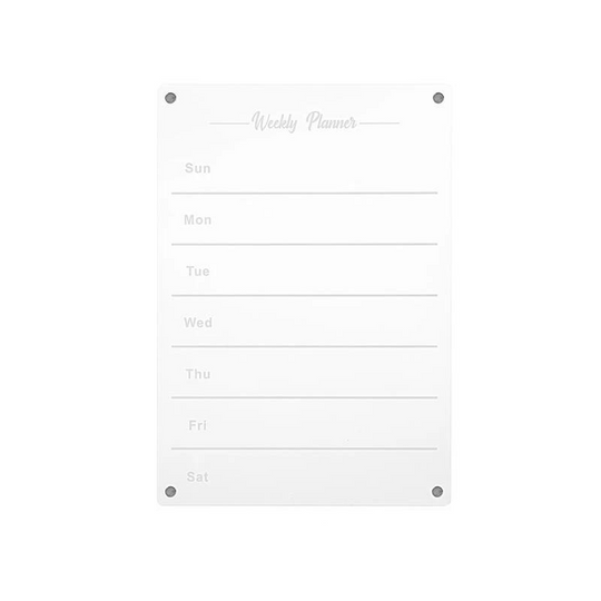 Ugentlig Køleskab Planner til Organisering 2