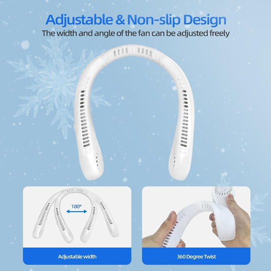Unisex Bærbar Halskøler med 5 Hastigheder og Bladløst Design 5