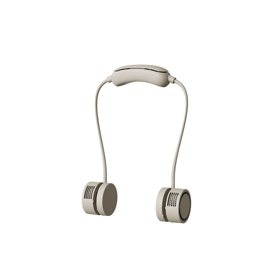 Unisex Bærbar Halsventilator med Dobbelt Blæser og USB-Opladning 4