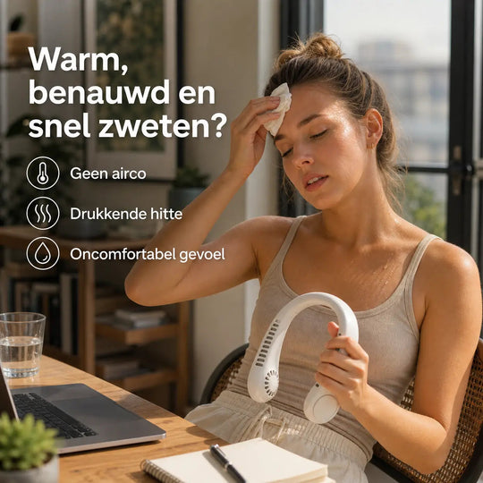 Unisex Bærbar Halsventilator med Justerbare Hastigheder 2