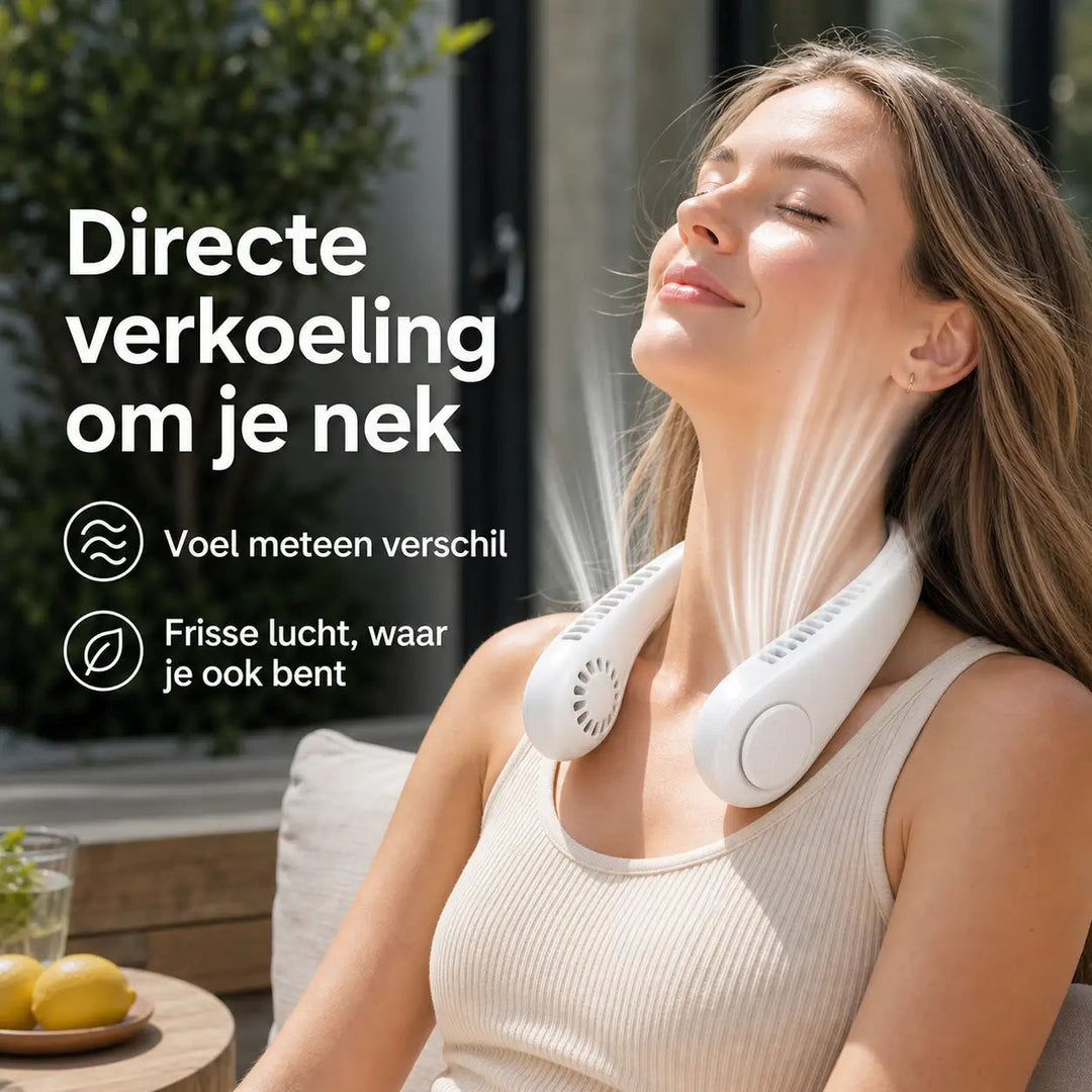 Unisex Bærbar Halsventilator med Justerbare Hastigheder 3