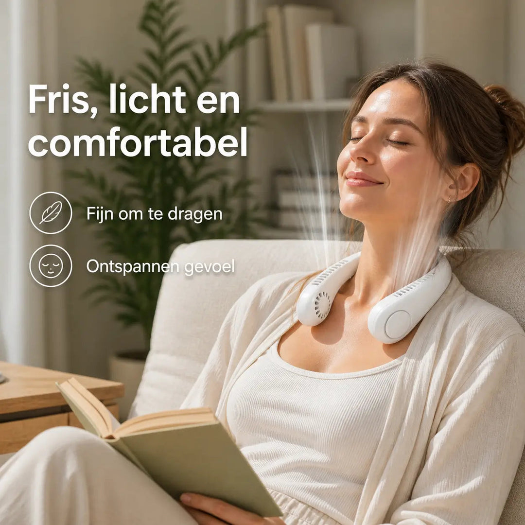 Unisex Bærbar Halsventilator med Justerbare Hastigheder 7