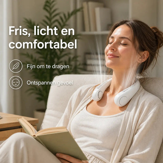 Unisex Bærbar Halsventilator med Justerbare Hastigheder 7