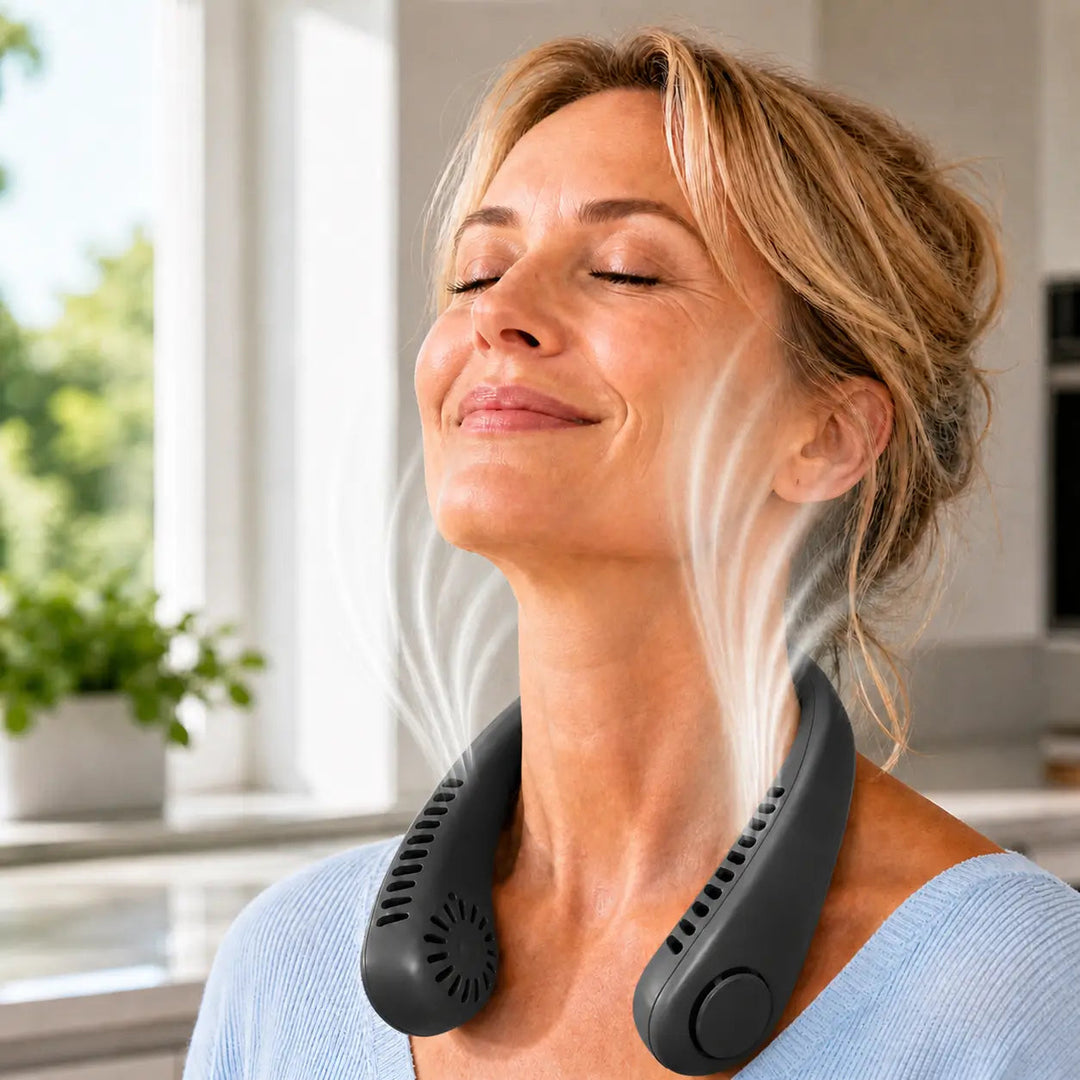 Unisex Bærbar Halsventilator med Justerbare Hastigheder 9
