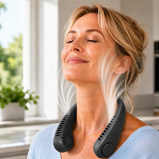 Unisex Bærbar Halsventilator med Justerbare Hastigheder 9