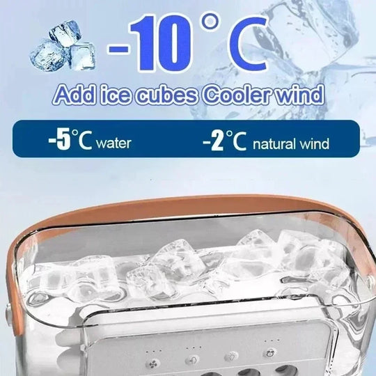 Unisex Bærbar Luftkøler med Ventilator og Luftfugter, 3-i-1 Multifunktionel Design 1