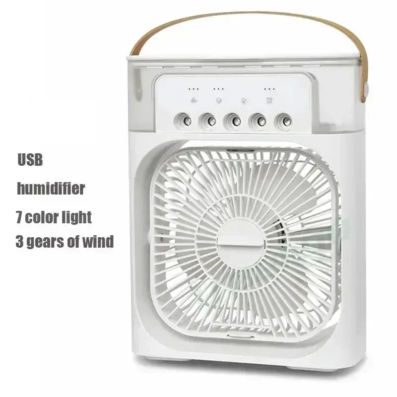 Unisex Bærbar Luftkøler med Ventilator og Luftfugter, 3-i-1 Multifunktionel Design 7