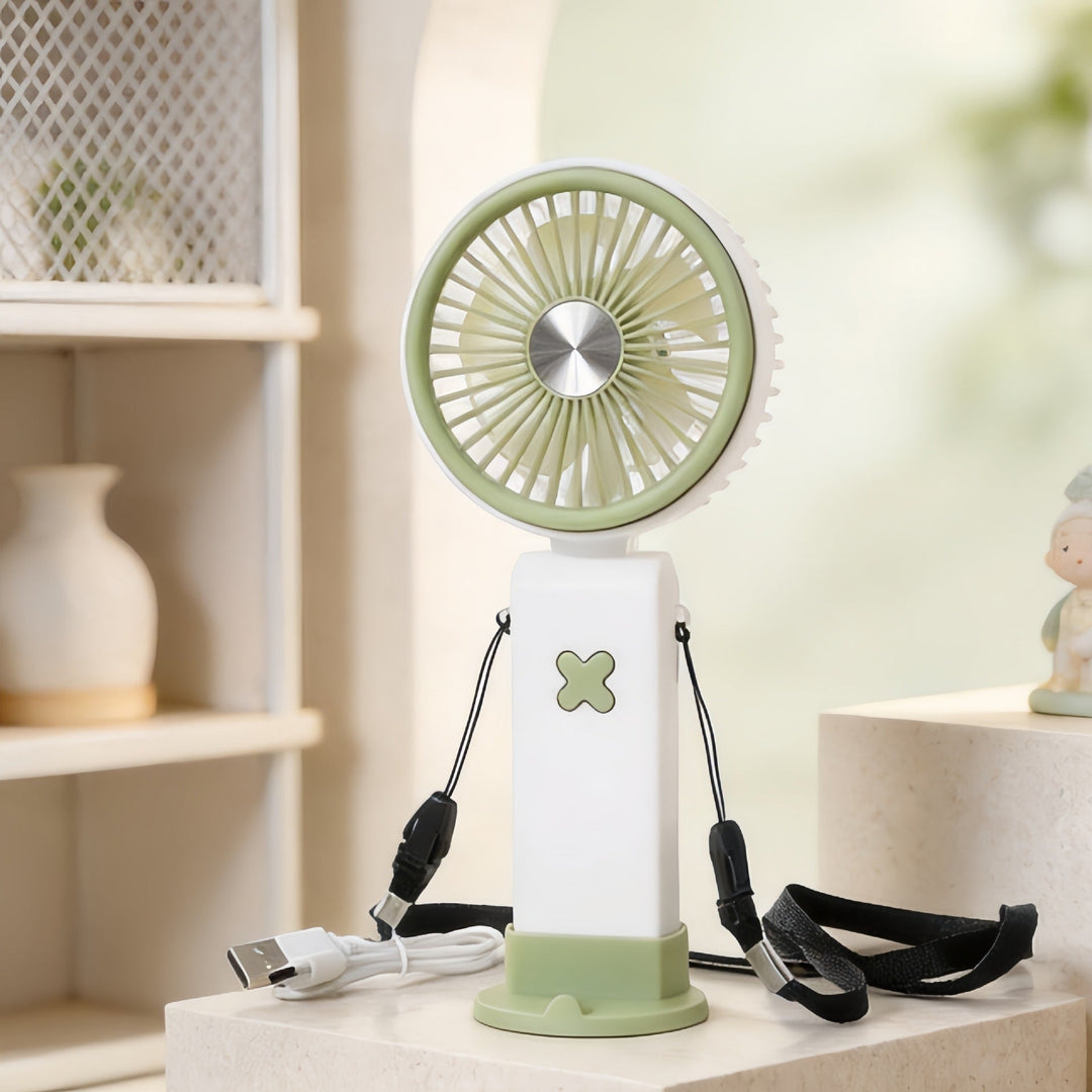 Unisex Bærbar USB Skrivebordsventilator med Justerbart Vippehoved 6