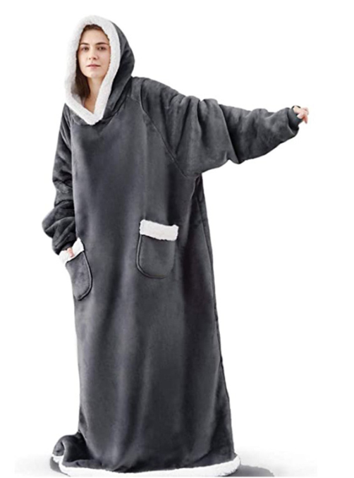 Unisex Bærbart Tæppe med Hætte 8