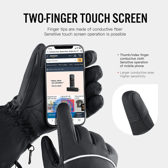 Unisex Batteridrevne Varme Handsker med Touchscreen 6