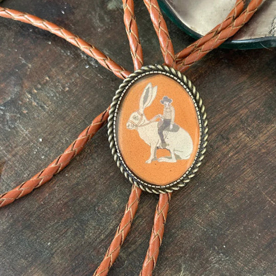 Unisex Bolo Tie med Banjo Frog Design 4