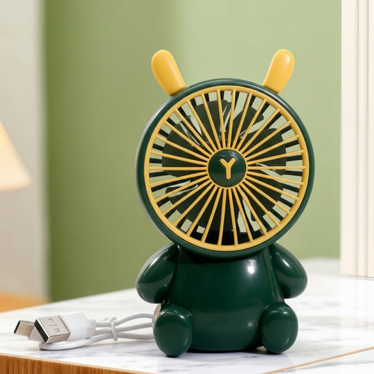 Unisex Bordventilator Kompakt Figurdesign USB-drevet Støjsvag 10