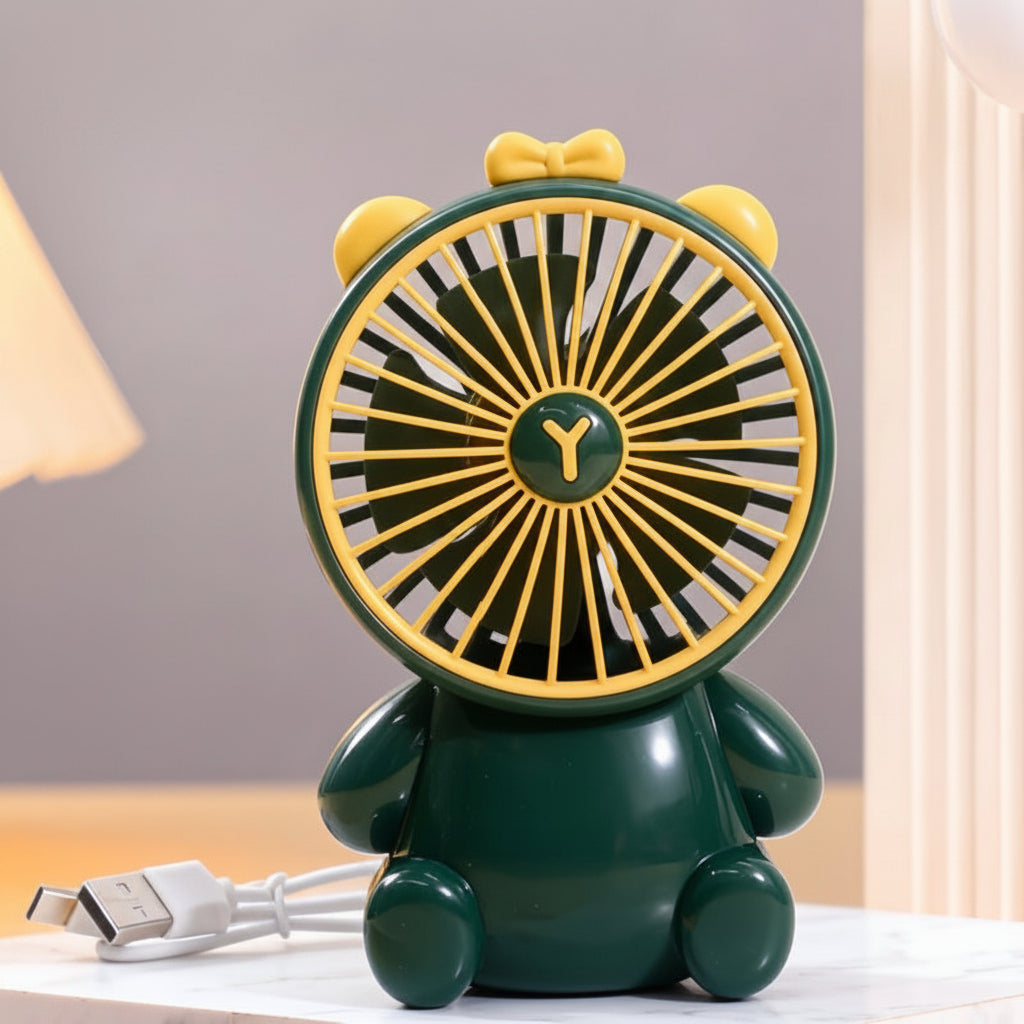 Unisex Bordventilator Kompakt Figurdesign USB-drevet Støjsvag 17