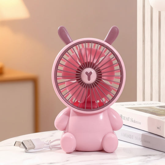 Unisex Bordventilator Kompakt Figurdesign USB-drevet Støjsvag 31