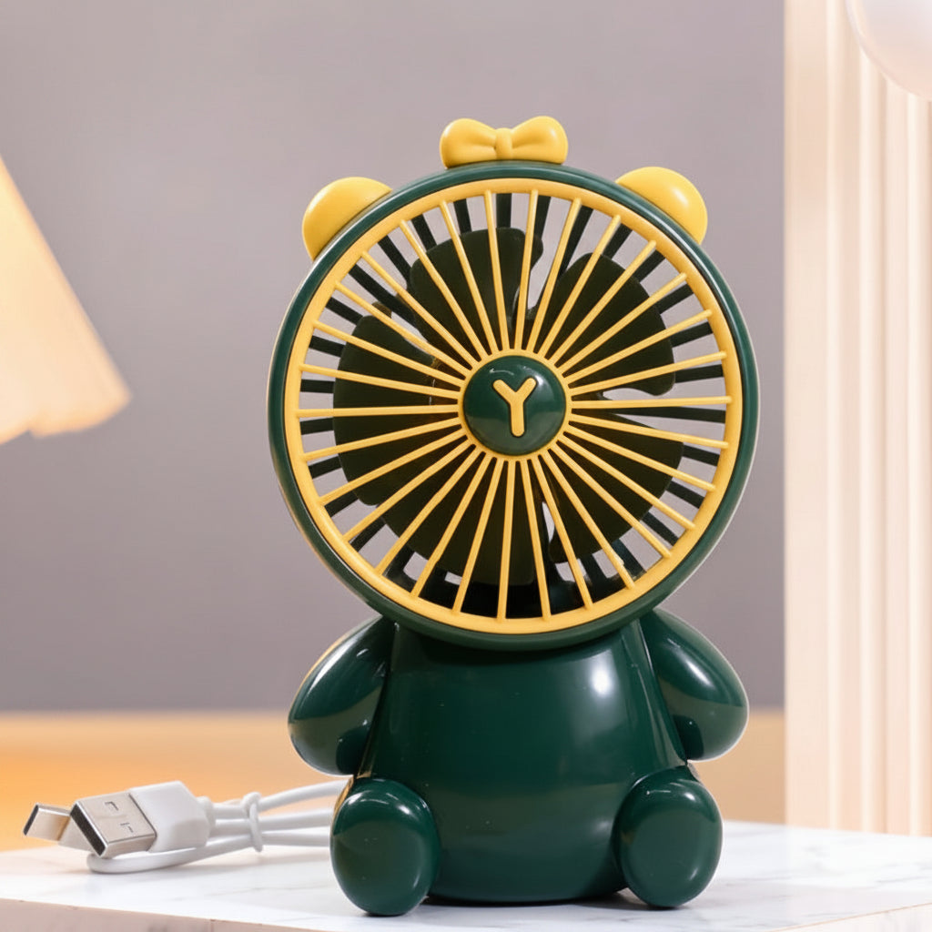 Unisex Bordventilator Kompakt Figurdesign USB-drevet Støjsvag 4