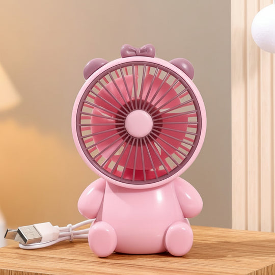 Unisex Bordventilator Kompakt Figurdesign USB-drevet Støjsvag 8