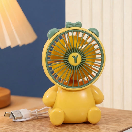 Unisex Bordventilator Kompakt Figurdesign USB-drevet Støjsvag 9