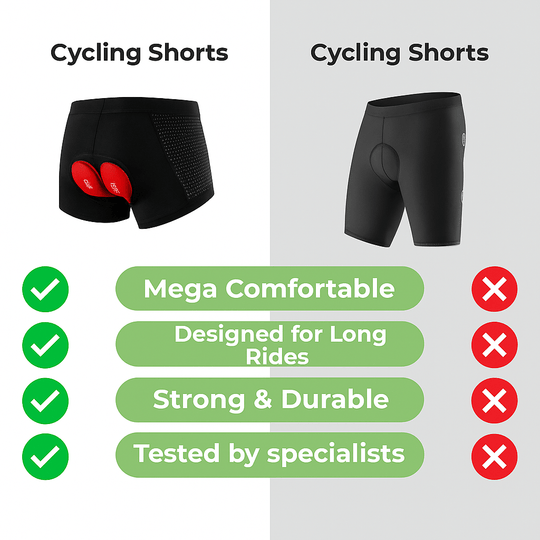 Unisex Cykelshorts med Gel Polstring 3