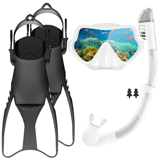 Unisex Dykkerudstyr Sæt med Finner, Maske og Snorkel 3