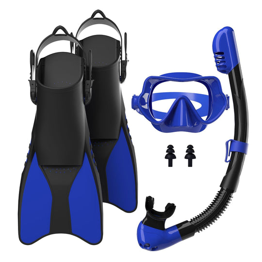 Unisex Dykkerudstyr Sæt med Finner, Maske og Snorkel 5