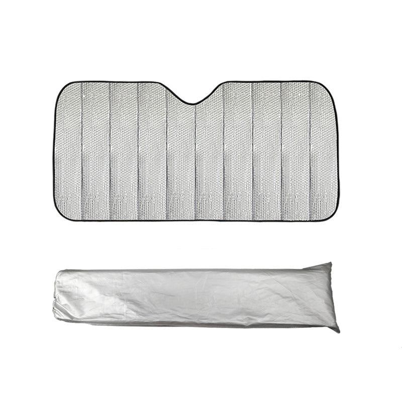 Unisex Foldbar Bilsolskærm med Termisk Isolering og Reflekterende Overflade 0
