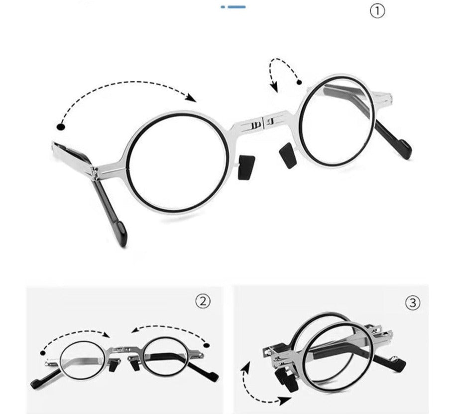 Unisex Foldbare Læsebriller Kompakt Design 4