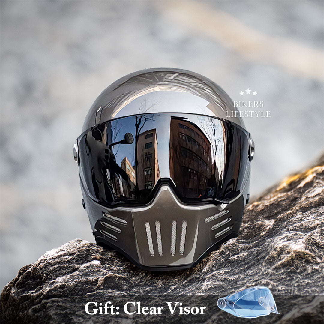 Unisex Full Face Motorcykel Hjelm Med Ventilation og Komfort 1