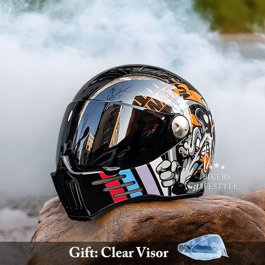 Unisex Full Face Motorcykel Hjelm Med Ventilation og Komfort 8