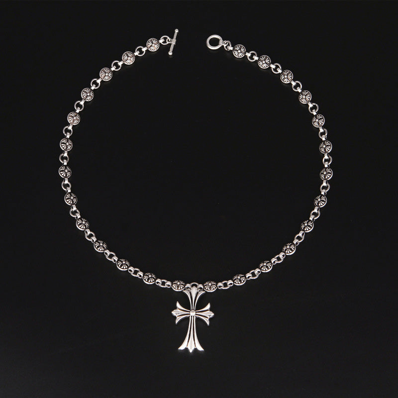 Unisex Gothic Cross Pendant Halskæde 1