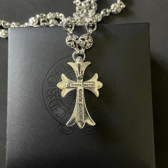 Unisex Gothic Cross Pendant Halskæde 2